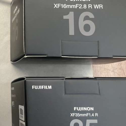 Fuji XF16 2.8 and XF35.4