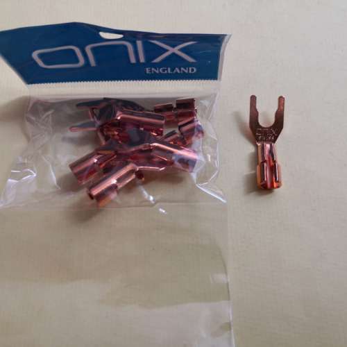 全新英國 Onlx 紫銅喇叭叉一袋八隻
