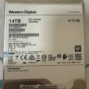 14TB 3.5寸SATA西數企業級氦氣盤