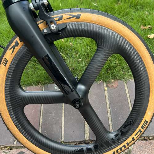 2025 最新款超輕版 ACEOFFIX C5 5速/7速 啞黑色碳前叉鋁合金折叠車 送前後蛙燈叮叮