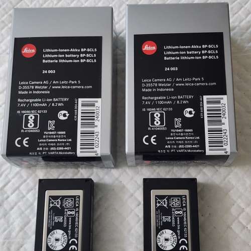 Leica BP-SCL5 充電池 (M10用) (有兩粒，價錢是每一粒)