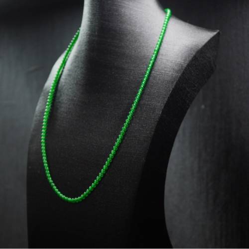 翡翠小米珠頸鏈_3.6mm