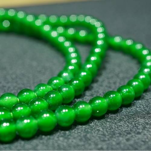 翡翠小米珠頸鏈_3.6mm