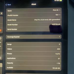 12.9吋 iPad Pro M1（WiFi+ Cellular） 1TB