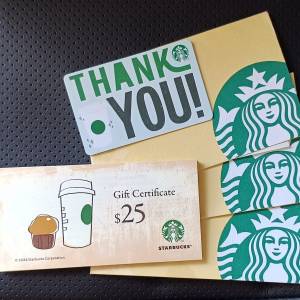 $500 Starbucks Gift Card & Vouchers