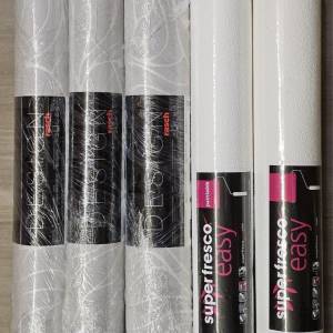 全新歐洲牆紙5卷 + adhesive、補牆灰 & 工具刮