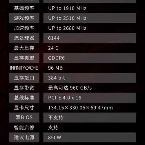 Vastarmor AMD RX 7900XTX 24GB OC 超合金版