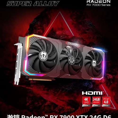 Vastarmor AMD RX 7900XTX 24GB OC 超合金版