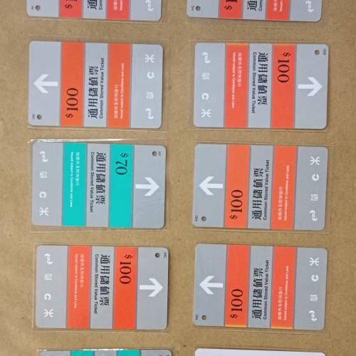 MTR地鐵廣告車票（包郵）