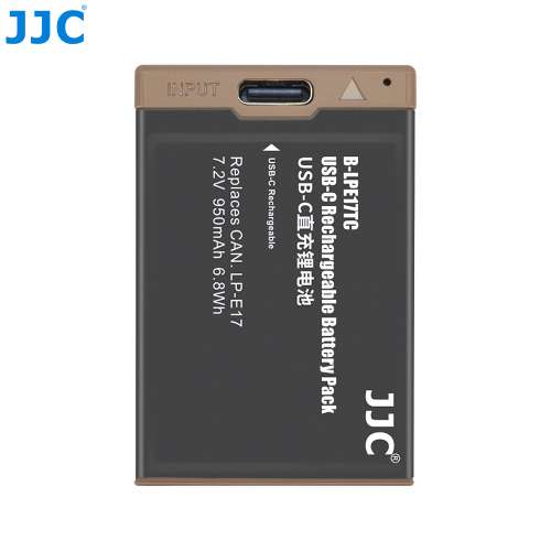 JJC B-LPE17TC USB-C Rechargeable Lithium-ion Battery Replaces CANON LP-E17 代...