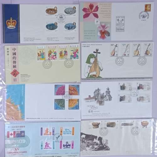 香港首日封32個  (見圖)