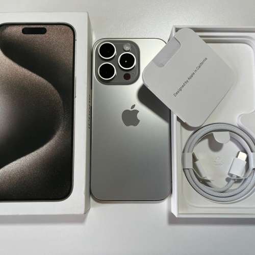 全新 iPhone 15 pro 512gb eSim+實體sim 無鎖 原裝無拆 英/澳/日/歐版 一年 AppleC...