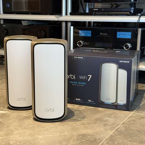 Orbi  970  RBE972S BE27000 四頻 Mesh Wifi 7 無線系列