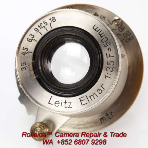 Leica Elmar 5cm 50 f3.5 nickel mtr [genuine nickel w/ radioactive glass]