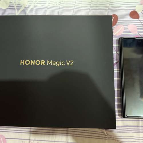 放honor榮耀magic v2皮黑色衛訊行貨全套有單有保養