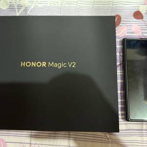 放honor榮耀magic v2皮黑色衛訊行貨全套有單有保養