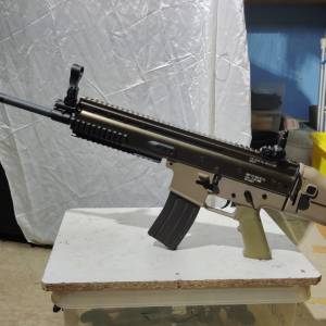 D-Boy SCAR-L 鋁合金一體成型上身 1j.  AEG 跟2段槍管, 可組裝成四個型號,$650