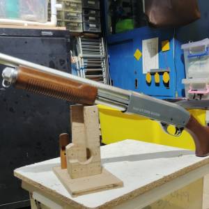 Remington 金身,木手柄,木托, 手動,用彈甲,槍頭已加火帽