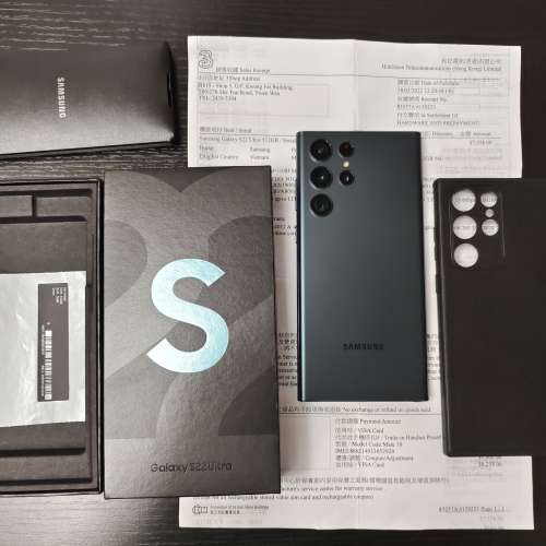 極新,512GB,香港行貨,綠色Samsung s22u s22 ultra dual 雙卡 5G, 有盒有單