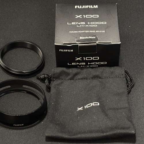 Fujifilm 富士X100原廠LH-X100遮光罩 Lens Hood 黑色 Black X100v / X100v/X100vi/...