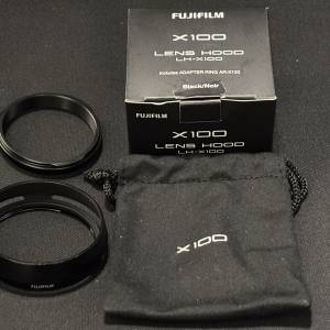 Fujifilm 富士X100原廠LH-X100遮光罩 Lens Hood 黑色 Black X100v / X100v/X100vi/...