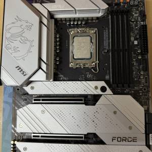 Msi Z690 force wifi + i9 12900k