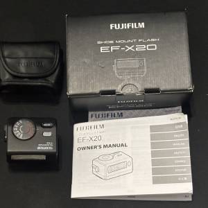 富士 Fujifilm EF-X20 EFX2 復古閃燈 閃光燈   X100 / X-T / X-M5 (95%絕無花）