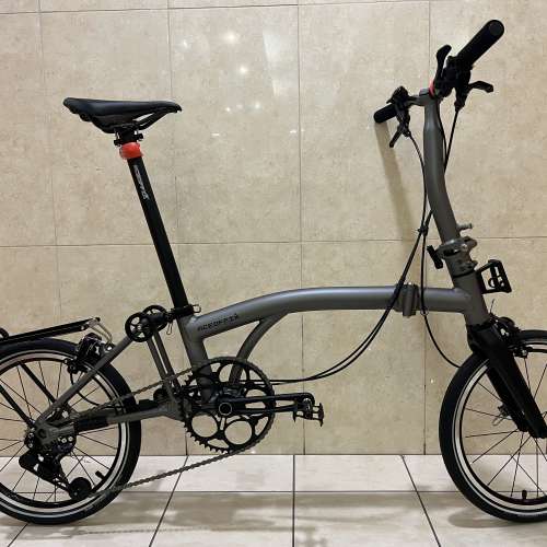 特價 2025 最新款超輕版 ACEOFFIX C5 5速 啞黑色碳前叉鋁合金折叠車 送前後蛙燈叮叮
