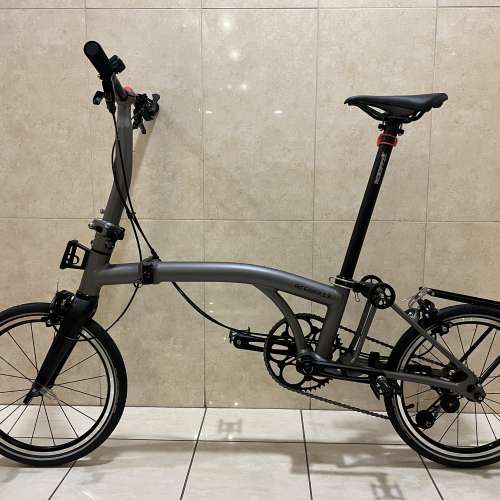 特價 2025 最新款超輕版 ACEOFFIX C5 5速 啞黑色碳前叉鋁合金折叠車 送前後蛙燈叮叮