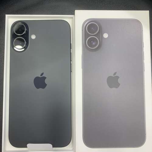 100% New 全新未使用iPhone 16 Plus 128GB 黑色 Apple保養至2026-08-10 香港行貨 自...