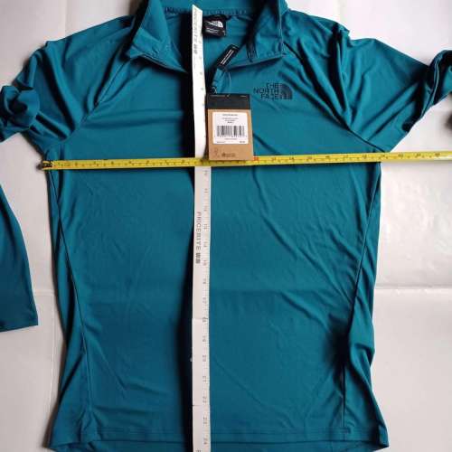 🚩🇺🇸美版 The North Face Big Pine 藍色開胸拉鏈🎯防曬🎯多功能長袖 Tee 細碼