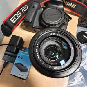 Canon EOS 70D body + 18-135 IS kit lens