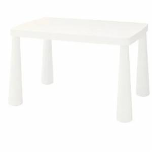 ikea 兒童枱 桌 白色
