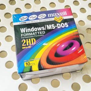 全新 Maxell 1.44MB Floppy 一盒 (10隻)