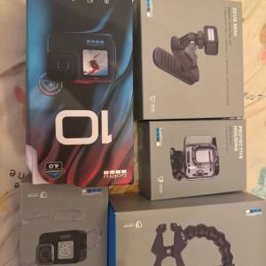 GoPro10 原在配件 加2粒 新白電