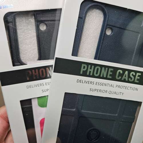 全新 samsung S25 手機殼(黑+藍)