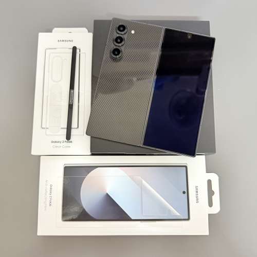 Samsung fold 6 網上特定黑色12+256gb 99.9新 仲有一年保養 全套齊 包原裝保護殼保護...