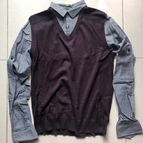 Next Sp Men's formal stripe shirt 男裝 間條 恤衫