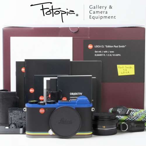 || Leica CL Kit with TL 18mm F2.8 - Edition Paul Smith, full set (Like New) ||