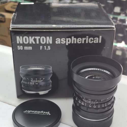 VOIGTLANDER NOKTON ASPHERICAL 50MM F1.5 FULL SET LEICA M MOUNT