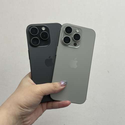 🔥高質素Apple iPhone 15 pro系列🔥/香港行貨✨/❤️完美靚機❤️/256-512gb/黑色🖤...