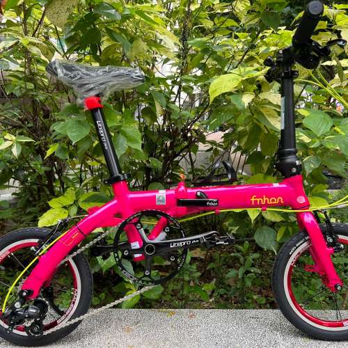 FNHON 1401 412 外3速 中空餅 米洛 M63 14吋輪組 鋁合金 折叠車 送水架前後蛙燈叮叮