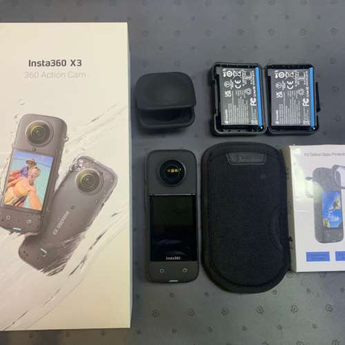 [觀塘實體店] 二手 Insta360 X3 (共2電+玻璃保護鏡+鏡頭保護套) 行貨 *S72269* | I...