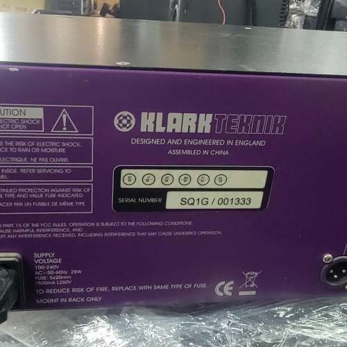 KLARK TEKNIK graphic equalizer SQ1G