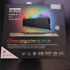 Klevv Cras X RGB 32gb DDR4 3200Mhz ram 2 x 16gb