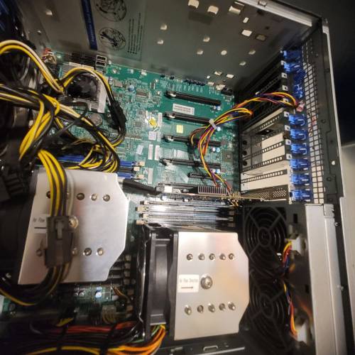 Supermicro Server 7048 GR-TR Intel E5 2696V2*2  128GB 240G 伺服器 server 24核