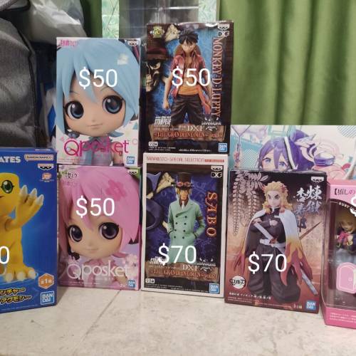 海賊王、初音未來、我推的孩子、亞古獸、鬼滅之刃景品平價賣
