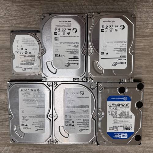 6隻不知好壞HDD，當壞件賣
