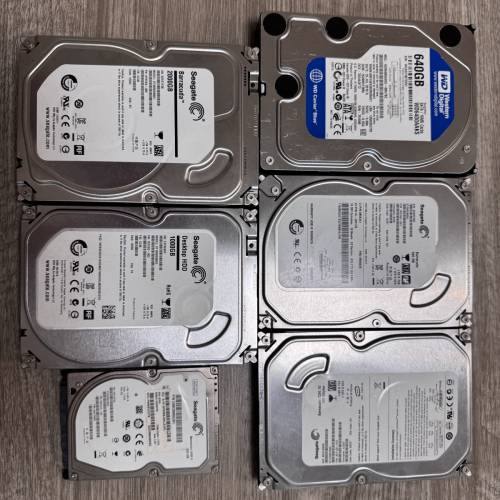 6隻不知好壞HDD，當壞件賣