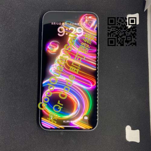 $(4) 99%新 iPhone 15 Plus 256GB 藍色 港行 雙卡